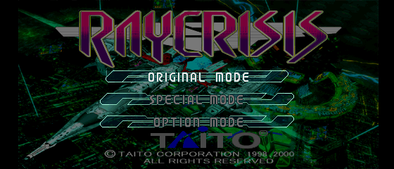 Raycrisis - Series Termination Title Screen
